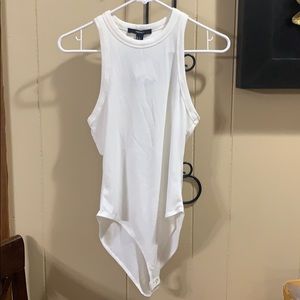 white Bodysuit tank top